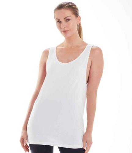 Mantis Drop Armhole Vest Top - WHI - XL